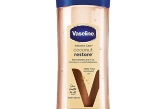 Vaseline Intensive Care Coconut Restore Body Oil | with Coconut Oil | Deep Moisture for Dry Skin | 200 ML