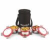 Signoraware Meal Mate Steel Small Lunch Box+Bag (350mlx3, Red)
