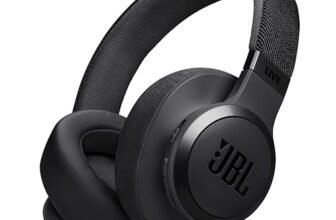 JBL Live 770NC Wireless Over Ear Headphones with True Adaptive Noise Cancelling, Smart Ambient, Spatial Sound, Multipoint Connect, PersoniFi 2.0, Customized EQ, Google Fast Pair, BT 5.3 Black