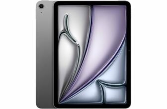 Apple iPad Air 27.59 cm (11″) (M4): Liquid Retina Display, 128 GB, 12MP Front/Back Camera, Wi-Fi 7 with Apple N1, Touch ID, All-Day Battery Life — Space Gray