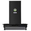 Faber 3in1 Chimney with Air purifier & Fan,60 cm,1095 m³/hr (Aerostation Glamour Pro 3D BK FT 60,Baffle Filter,Black), Free 1 Year Extended warranty