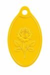 Muthoot PAPPACHAN Swarnavarsham 24K (999) Yellow Gold Oval Rose Pendant 2 Gram