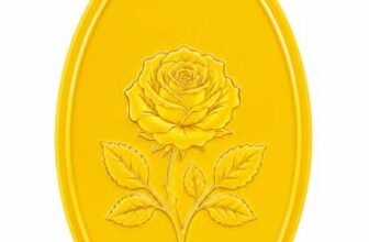 Muthoot PAPPACHAN Swarnavarsham 24K (999) Yellow Gold Oval Rose Pendant 2 Gram
