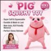 Pruqury Cute Pig Squishy Stress Relief Toy | Soft Slow Rising Stretchable Squeeze Toy for Kids & Adults | Anti-Stress Fidget Toy | Pink (1 Piece)