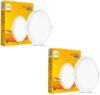 Wipro Garnet 10W Round LED Wave Infinity Panel Cool White Light (6500K) Pack of 2 Ceiling Light Ceiling Lamp(White)