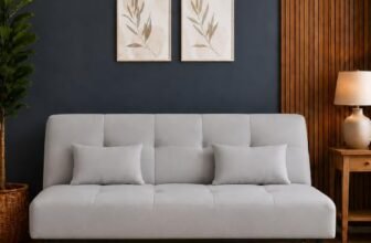 Centuary Sleepables Easy Flip Sofa-Cum-Bed 6×4 ft | 3-in-1 Convertible Lightweight Sofa, Recliner, Bed with 2 Cushions | for Home, Office, Living Room | 3-Year Warranty | Grey Mist