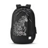 Gear Fiction 1 4 Compartment Backpack 19″/40L Large Water Resistant School Bag/Casual 4 Compartment Backpack/Daypack/Kids Bag for Boys/Girls (Black-Red)