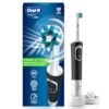Oral-B Vitality Rechargeable Rotating Electric Toothbrush for Adults | 2 Brushing Modes (Daily & Sensitive) | 2-Min Timer with Quadpacer | 2-Year Warranty & IPX7 Water Resistant | Round Brush Head (Black)