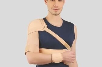 Flamingo Shoulder Immobilizer with Support Brace | Suitable for Shoulder Brace for Broken or Fractured Bones, Dislocation, Sprain| Beige | XX-Large