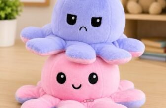 Storio Toy Octopus Plushie Reversible Soft Toys for Kids | Plush Soft Toys for Baby Boys and Girls| Best Gift | Octopus Soft Toy for Kids | Kanjak Gift for Girls -Blue Pink