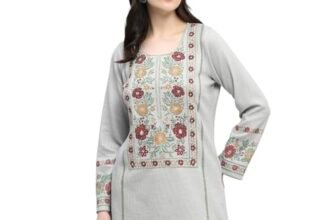 Biba Women Green Polyester Straight Short Kurti_42