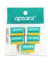 Apsara Non-Dust Erasers | Clean, Dust Free & Good Erasing | Soft Erasers | use for School, College & Artist Student | 5 Pcs Pouch