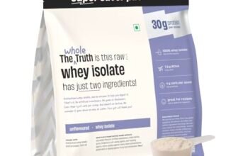 The Whole Truth Whey Protein Isolate Unflavoured |2 kg (4.4 lbs) | 30g Protein per scoop | 7.3g BCAA | No Adulteration | Improved Strength, Faster Recovery & Muscle Building | Vegetarian