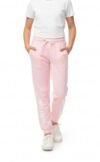 Clotth Theory Girl’s Super Combed Cotton Trackpant and Joggers with Side Pocket for Casual Wear, Jogging, Exercise & Walking (Pack of 1) LT Pink