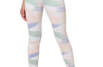 CULTSPORT AbsoluteFit Brushstroke Yoga Tights | Anti-Chafing | Workout Tights for Women| 4-Way Stretch | Squat-Proof | Gym Tights for Women | Gym Wear | Sports Leggings (CS601500XS_Pink_XS)