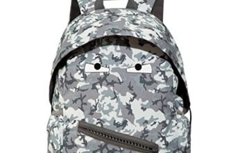 ZIPIT Grillz Backpack for Kids with Extra Side Pocket, Camo Green