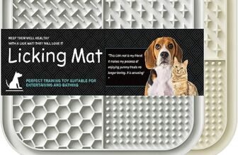 Lesipee Licking Mat for Dogs & Cats 2 Pack, Slow Feeder Lick Pat, Dishwasher Safe, Anxiety Relief Dog Toys Feeding Mat for Butter Yogurt Peanut, Pets Supplies Bathing Grooming Training Calming Mat