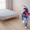 Repose Eyelidz 8-inch Firm Queen Size Spring Mattress (78X60X8_Foam), Sky Blue and White