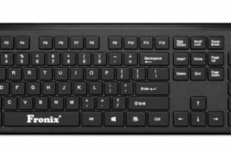 Fronix FKW501 Full Size Wireless Computer Keyboard with 1 Led Function | Black | 104-keys | Compatible for Windows | Desktop | Laptop | All in one with 10 Million keystrokes