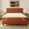 SleepyHug OrthoSoft Plus HR Foam Mattress Topper | 2 Inch Medium-Firm Support | Improves Back Support & Mattress Firmness | Quilted Cover | Anti-Skid Base | 72x60x2 Inches, Off-White