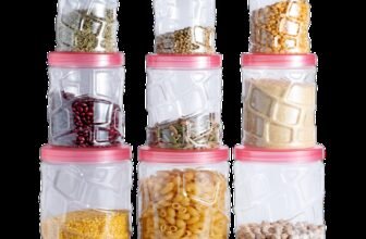 Flipkart SmartBuy Plastic Grocery Container  – 2295 ml(Pack of 9, Clear)