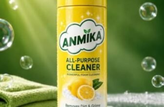 ANMIKA All-Purpose Cleaner Foam Spray, Lemon Fresh Multi-Surface Cleaning Foam for Kitchen, Bathroom, Car & Home, Removes Dirt and Grime, Powerful Everyday Cleaning Solution