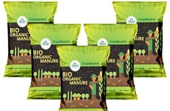 TrustBasket Bio Organic Manure (set of 5) 5 KG for home, kitchen, and terrace gardening | Rich in essential nutrients to promote plant growth and development | Soil conditioner