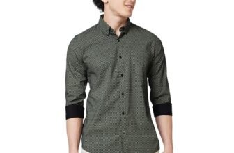Spykar Black Printed Full Sleeve Shirt for Men (Size: XL)-MSHPS1BD011_Black