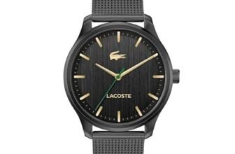 Lacoste Lisbon Qtz Basic Black Round Dial Men’s Watch|Stainless Steel Material|Multi Color Band – 2011375
