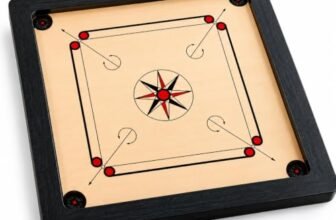 20 Inch Carrom Board for Kids & Adults | Wooden Carrom Game Board with Smooth Playing Surface | Compact Indoor Family Board Game for Home, Kids, Beginners & Leisure Play