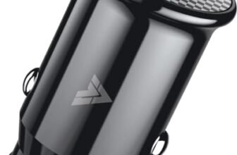 DR VAKU® 38W Fast Car Charger with USB Type-C PD & QC Technology, Dual Port Adapter for iPhone 17/16/15/14/13, Samsung Galaxy, OnePlus, iPad, Tablets and Android Devices- Black