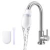MotiBa10 pcs Cotton Water Filter Covers With 1 Securing Strap Universal Faucet Filter Mesh, Reusable Sediment & Rust Filter for Kitchen & Bathroom Taps