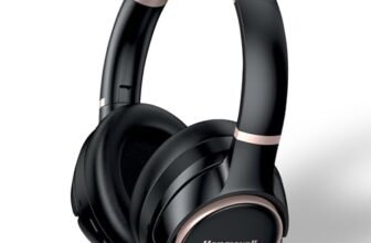 Honeywell Trueno U20 Bluetooth v5.4 Over-Ear Headphones with Mic, Hybrid ANC (Upto 30db), Spatial Audio &Head Tracking, 70H Playback, High-Res Sound, Dual Pairing, 40ms Low Latency, Quad Cable-Black
