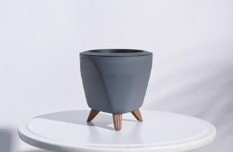 UGAOO Lagos Pot – Grey | Flower Pot for Indoor, Outdoor, Home, Garden