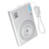 Portronics PowerShutter Air 10K 10000mAh 15W Wireless Magnetic Fast Charging Powerbank, In Built Type Cable,22.5W Type C PD Output,Light Weight,Compatible with iPhone 12 Above,Other Qi Enabled Devices