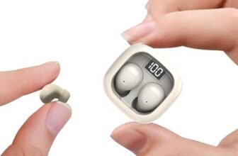 Smallest Invisible Mini Earbuds Wireless Bluetooth, Low Profile Micro Tiny Discreet Hidden Earbuds for Work, Small Headphones, Invisible Sleep Wireless Earphone IPX5 Waterproof for Small Ear Canals