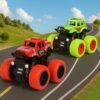 GRAPHENE Pack of 2 4×4 Monster Truck Toy Set for Boys 3-7 Years Old 4WD Friction Powered 360° Crawling Stunt Car Toys Pullback Durable High-Density Alloy Educational Toy Gift 2-8 Years Kids Girl
