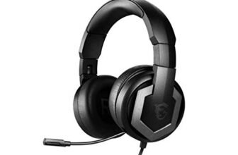 MSI Immerse GH61 Gaming Hi-Res Vitrual 7.1 Surround Sound with Built-in ESS DAC& AMP Gaming Wired On Ear Headphone – Black