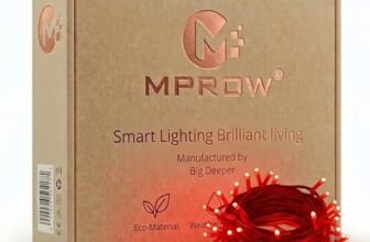 MPROW 35 Feet Decorative LED Pixel String Light | Plug Sourced | for Home, Outdoor, Diwali, Christmas, Wedding, Party, Festival, Balcony Décor (Red)