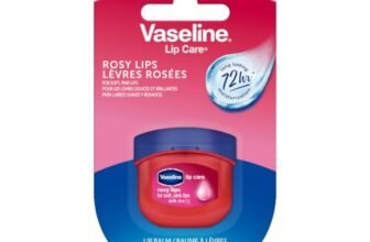 Vaseline Lip Therapy Rosy Lips | Tinted Balm for Soft Pink Finish | 72Hr Moisturization | Rosy Floral Fragrance | 7g