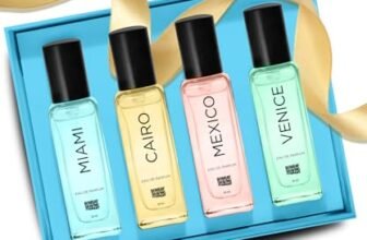 Bombay Shaving Company Luxury Perfume Gift Set | 4x20ml Eau de Parfum | Woody, Citrus, Floral, Spicy Fragrances | Perfume for Men Long Lasting Smell | Gift for Men | Gift for Husband | Gift for Boyfriend