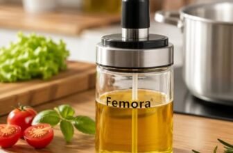Femora Borosilicate Glass Spoon Jar, Chutney Jar, Pickle Jar for Dinning Table, 250ML, Pack of 1