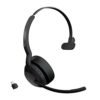 Jabra Evolve2 55 – Link390c MS Mono Wireless Headphones with Air Comfort Technology, Noise Cancelling Microphones and Active Noise Cancelling – Black