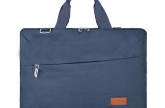Protecta High Pedestal Office Laptop Messenger Bag Briefcase for Men & Women Fits Laptops Uo To 15.6 Inch and MacBooks Up To 16 Inch – Ideal for Work & Office – Blue