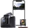 Hikvision Car Dash Camera K5|2K Dual Channel|3 Inch Touch Screen|2K Front HD |1080P Rear HD|140° Coverage|G Sensor|Voice Recognition|Emergency Recording|256GB SD Support,Black Without Hardwired KIT