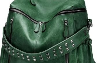 Comfabie Leather Backpacks for women | College Bags | Office | Work | Travel | Casual Daypacks | Regular Use | Birthday Gifts for Girls | Handbag Shoulder Purse Bags for Women & Girls (Green)