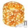 One94Store Fairy Lights 10M 100 LED USB Powered String Lights with 8 Modes Remote Control, Waterproof Warm White Decorative Lights for Diwali, Christmas, Wedding, Indoor & Outdoor (Pack of 1)