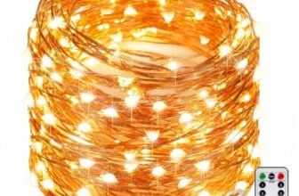 One94Store Fairy Lights 10M 100 LED USB Powered String Lights with 8 Modes Remote Control, Waterproof Warm White Decorative Lights for Diwali, Christmas, Wedding, Indoor & Outdoor (Pack of 1)