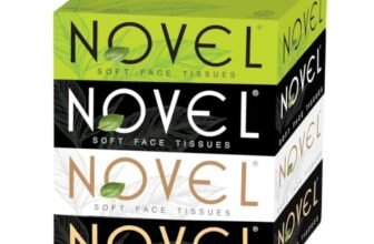Novel Box Tissue Unscented 100 Pulls Pack of 4 (800 Sheets) | Ultra Soft, Skin Friendly & Highly Absorbent Face Tissues | Car, Home, Office, Travel