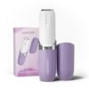 CARESMITH Bloom Facial Shaver | Trimmer For Woman | Upper Lip, Chin & Cheeks | Facial Hair Removal Machine | Hypoallergenic Blades | 1 AA Battery Included, Purple
